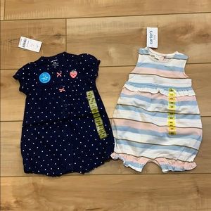 2 NWT Carters Outfits